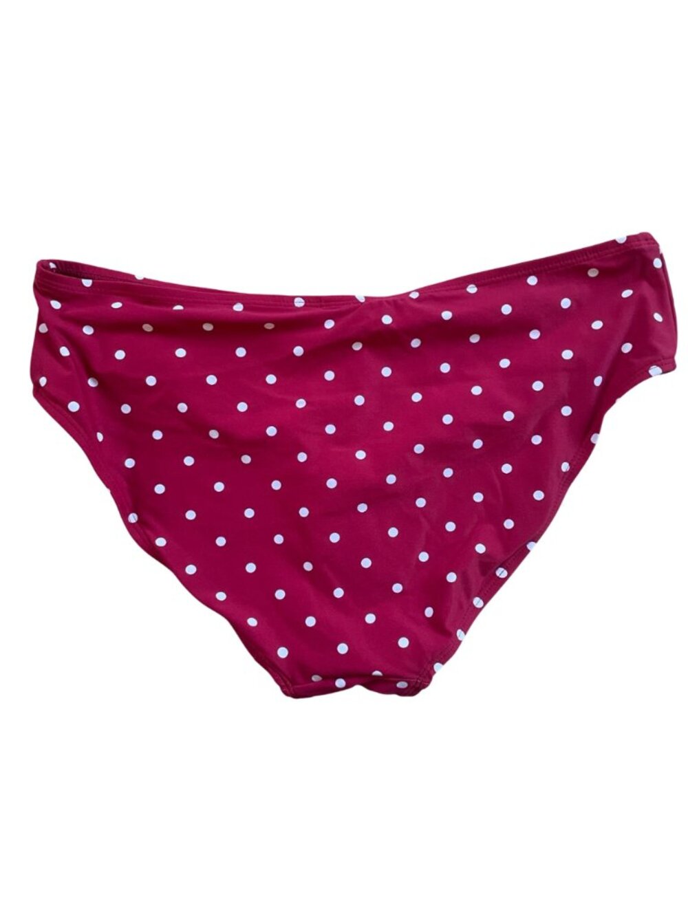 Nip Tuck Swim Red Polka Dot Tankini Set Size US 10 Full Coverage Bottoms Ruched - Picture 3 of 10